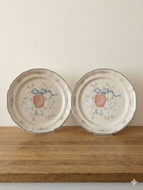 Set of 2 Vintage International China “Marmalade” Dinner Plates – Made in Japan
